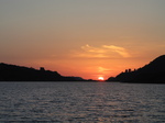 SX28873 Sunset over Pentre-castell, Llyn Peris reservoir.jpg